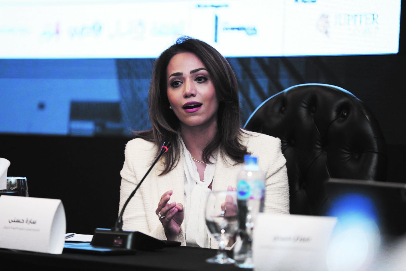 سارة حسنى، العضو المنتدب، الرئيس التنفيذى لشركة البركة كابيتال للاستثمارات المالية، الذراع الاستثمارية لبنك البركة مصر