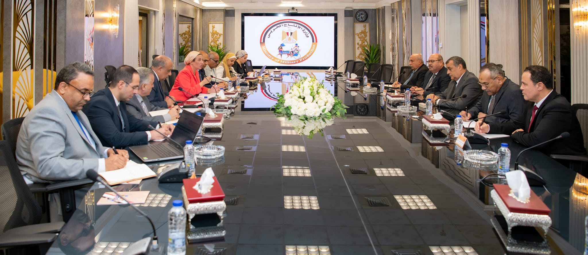 "الإنتاج الحربى" و"البيئة" و"الكهرباء" يبحثون الموقف التنفيذى لمشروعات المخلفات الصلبة