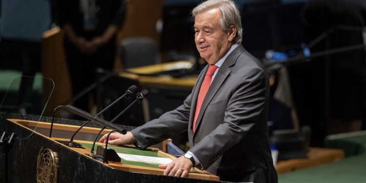 الأمين العام للأمم المتحدة، أنطونيو جوتيريش