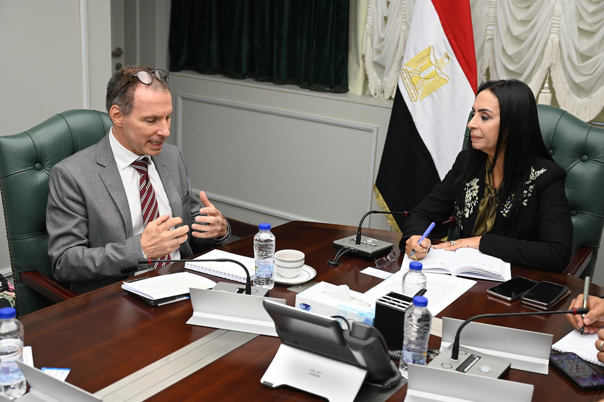 وزيرة التضامن تبحث مع مدير مكتب برنامج الأغذية العالمي التعاون المشترك