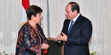 السيسي ومديرة صندوق النقد الدولى كريستالينا جورجيفا ؛ مصر وصندوق النقد الدولى