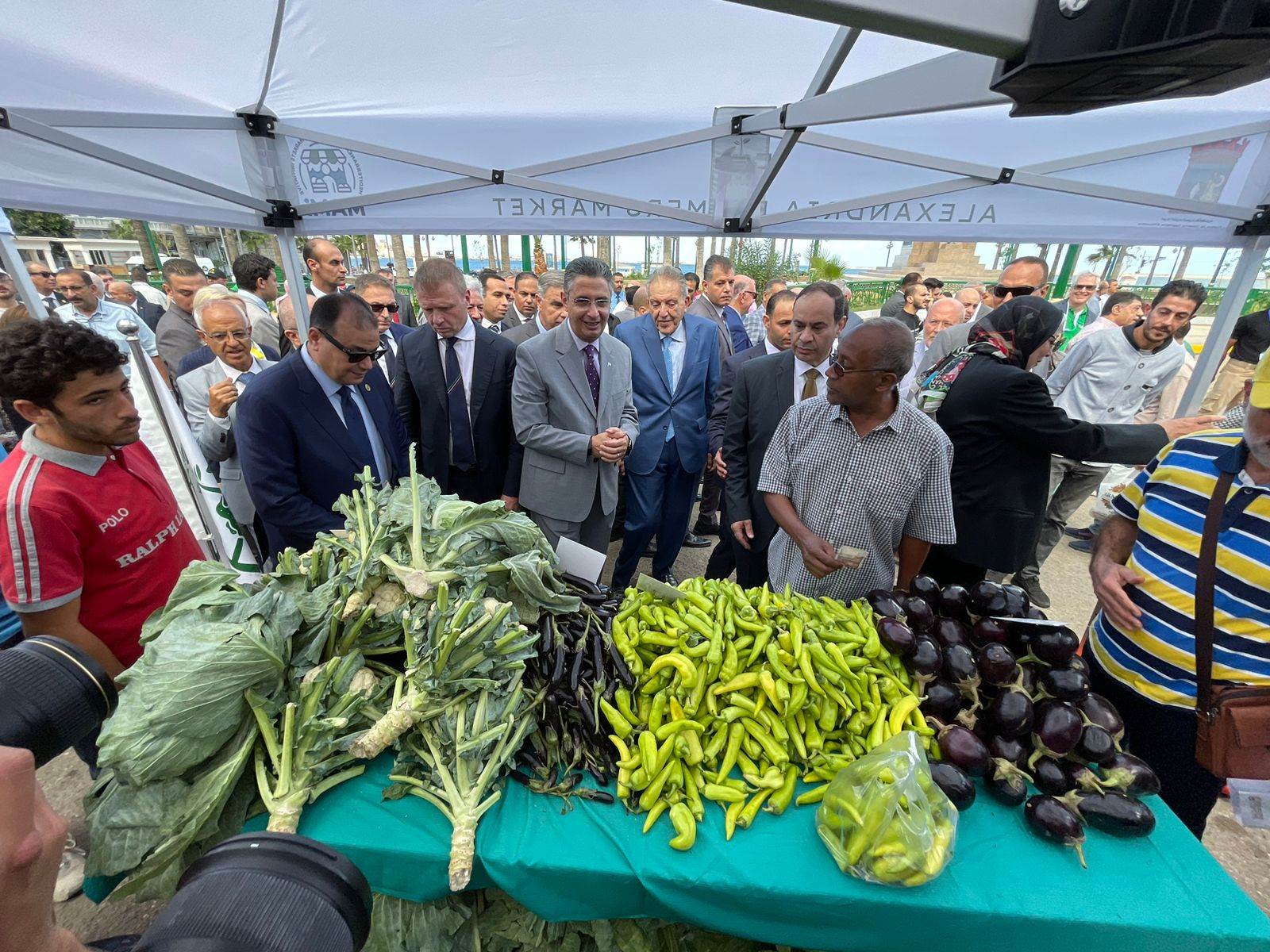 افتتاح سوق اليوم الواحد للمزارعين والمنتجات الغذائية بالإسكندرية