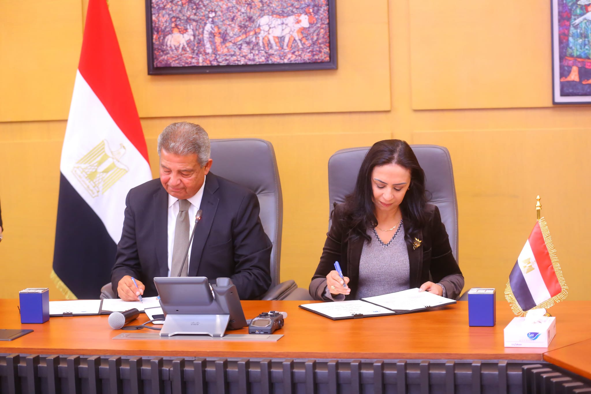 بروتوكول تعاون لتنفيذ مشروعات التمكين الاقتصادي بقرى "حياة كريمة"