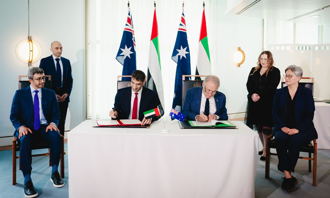 الإمارات وأستراليا توقعان اتفاقية الشراكة الاقتصادية الشاملة