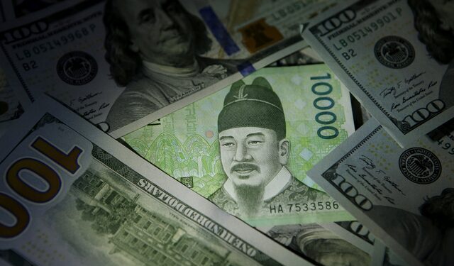 الدولار والوون الكوري الجنوبي ؛ كوريا الجنوبية