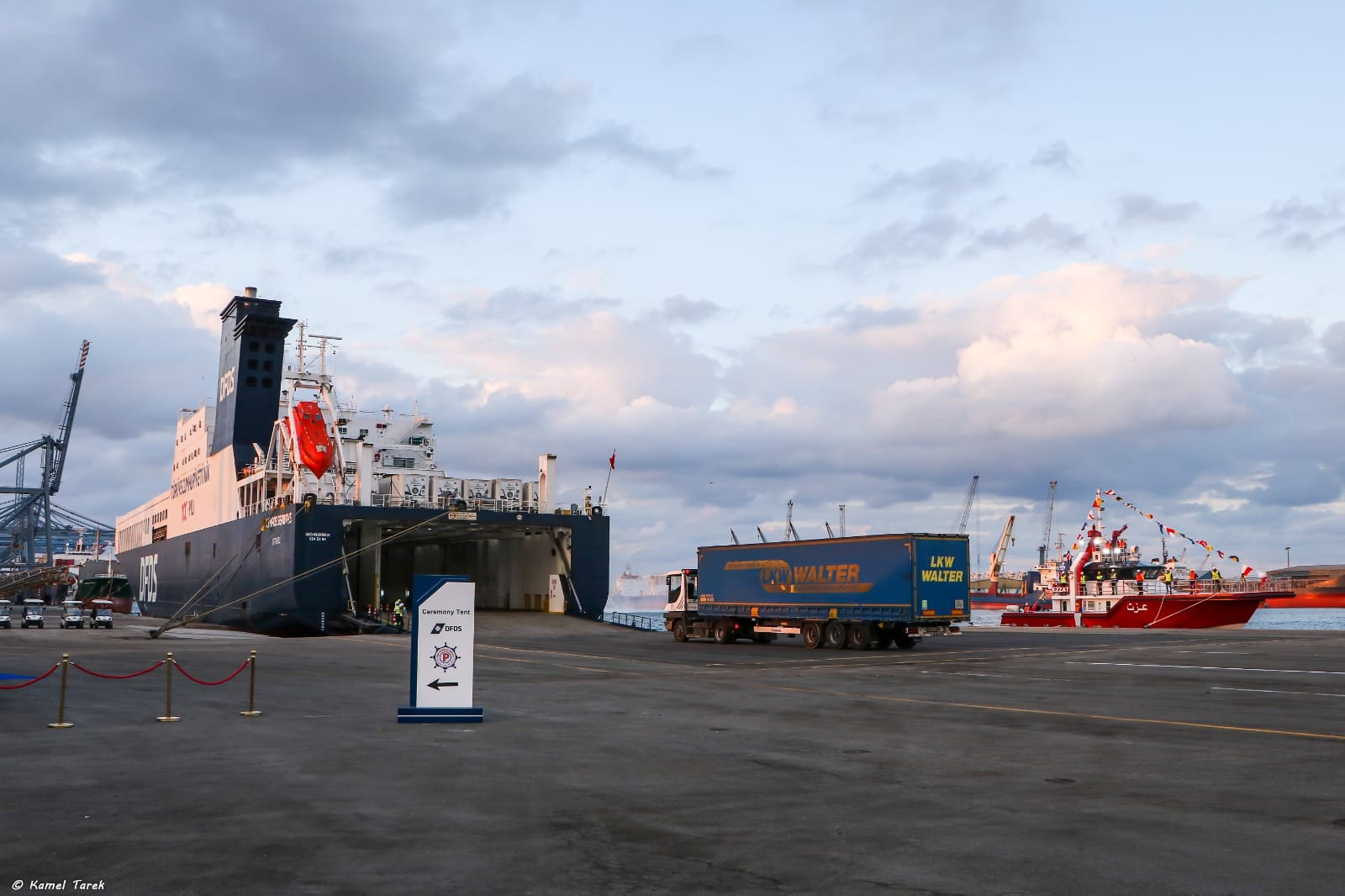 النقل: أهمية كبيرة للخط الملاحي «الرورو» في نقل الحاصلات الزراعية إلى إيطاليا