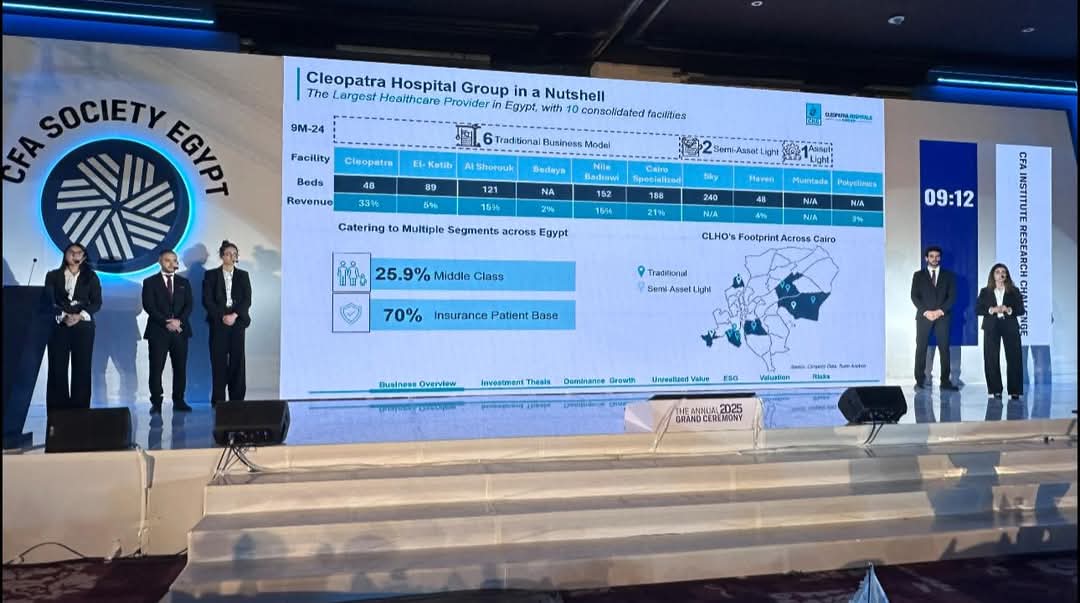 فريقا الجامعة الأمريكية وبريطانيا يفوزان بمسابقة CFA Society السنوية