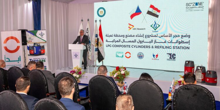 "تريجاس" تدشن مشروع "تعبئة وتصنيع أسطوانات الغاز" فى "السخنة" بـ14 مليون يورو 