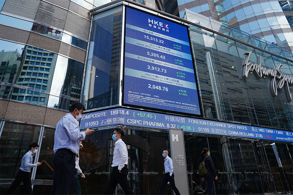 مؤشر هانج سنج في هونج كونج ؛ الأسهم الآسيوية