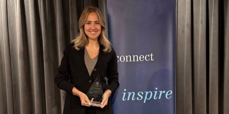 ملاك البابا تفوز بجائزة "Inspiration Award" لمنطقة أوروبا والشرق الأوسط