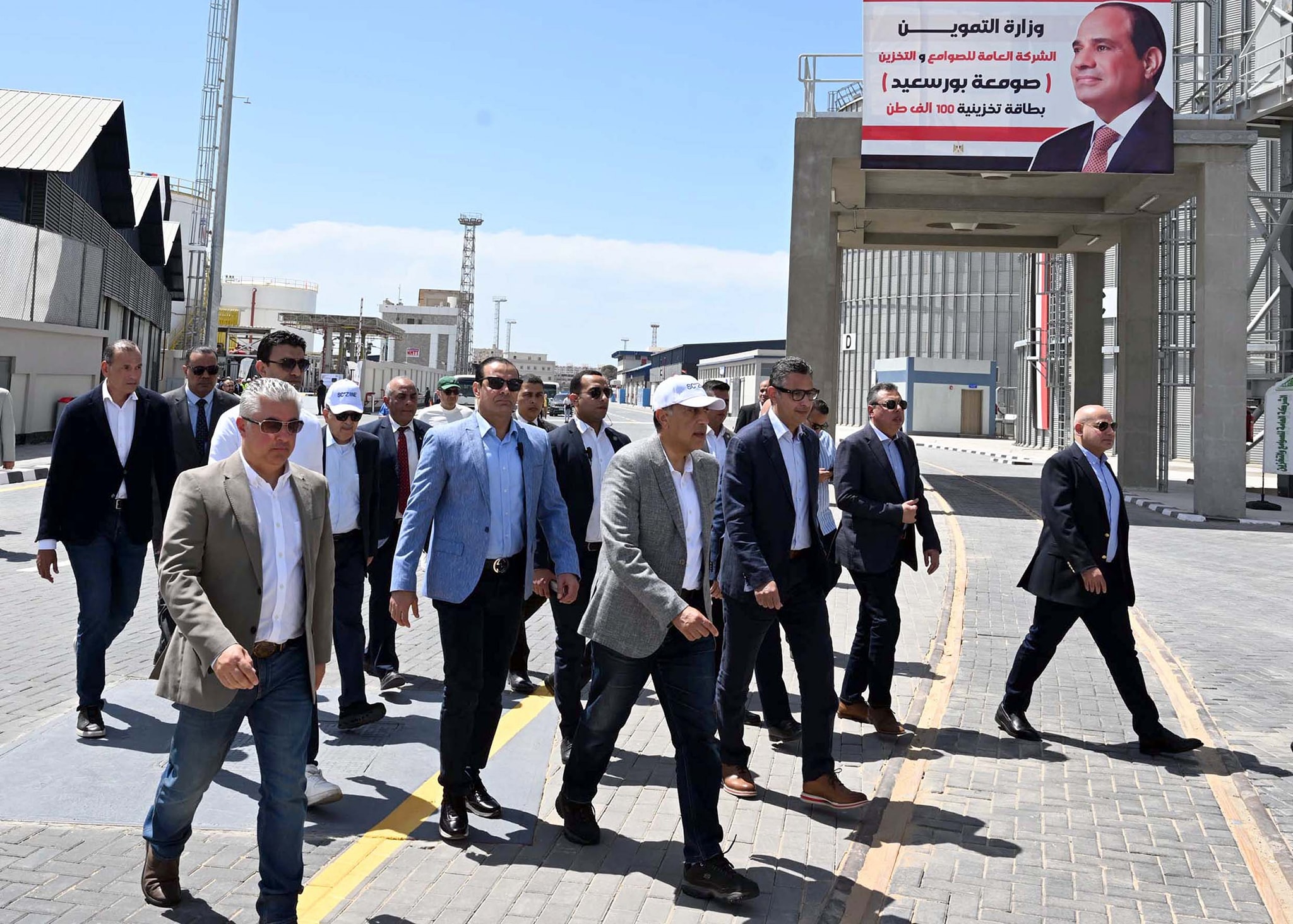 افتتاح محطة الصب الجاف "أقماح" بميناء غرب بورسعيد باستثمارات مليار جنيه