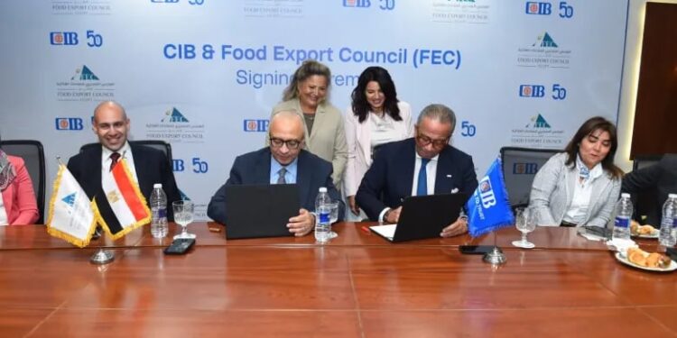 "CIB" يوقّع شراكة استراتيجية مع "تصديري الصناعات الغذائية" لدعم الصادرات حتى 2027