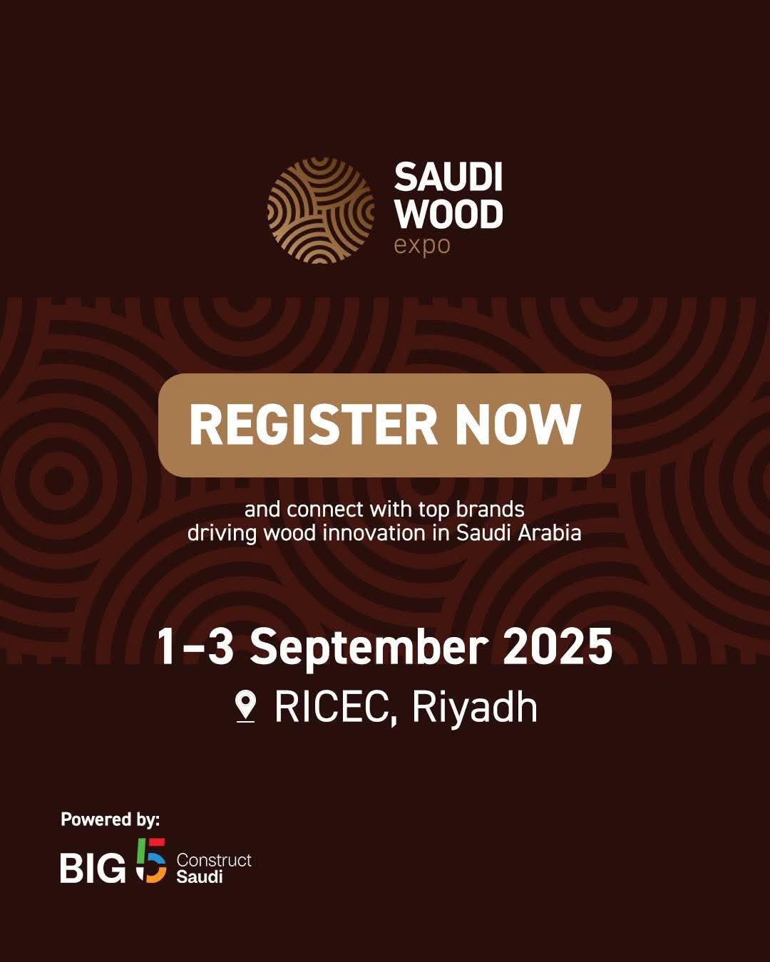 معرض الأخشاب السعودي" Saudi Wood Expo 2025" ينطلق بالرياض مطلع سبتمبر 