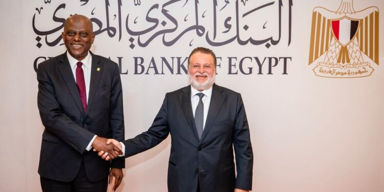 محافظ "المركزي المصري" يبحث مع نظيره النيجيري تعزيز التعاون المشترك