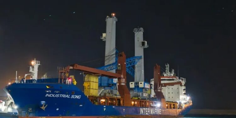 "دي بي ورلد مصر" تستقبل رافعتين جديدتين في ميناء السخنة