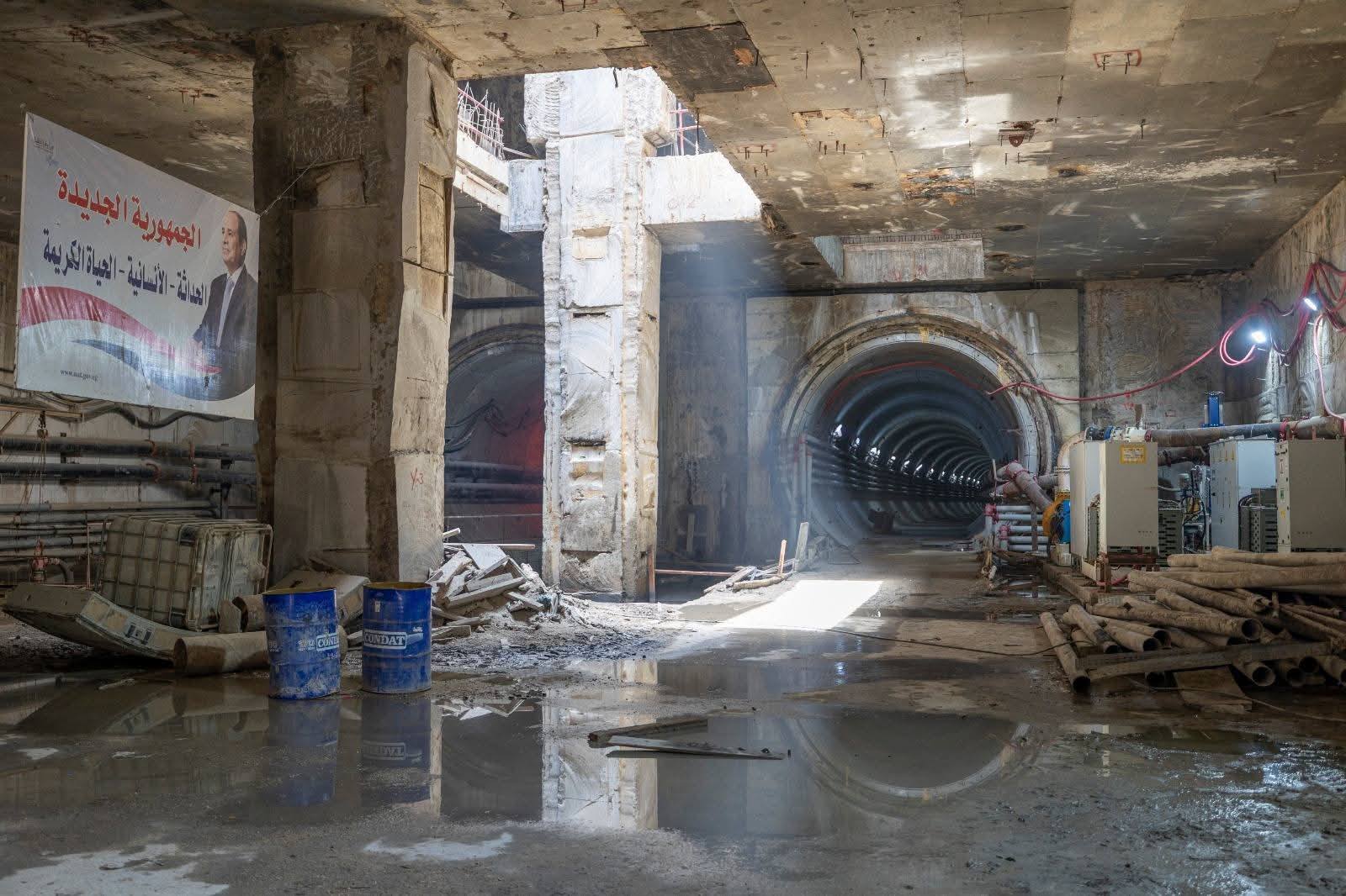 وزارة النقل: تقدم أعمال المرحلة الأولى من الخط الرابع لمترو الأنفاق