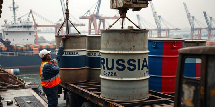 براميل النفط الروسي