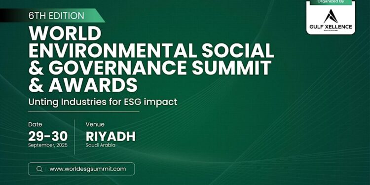 29 سبتمبر.. الرياض تستضيف القمة العالمية للاستدامة البيئية والاجتماعية وحوكمة الشركات