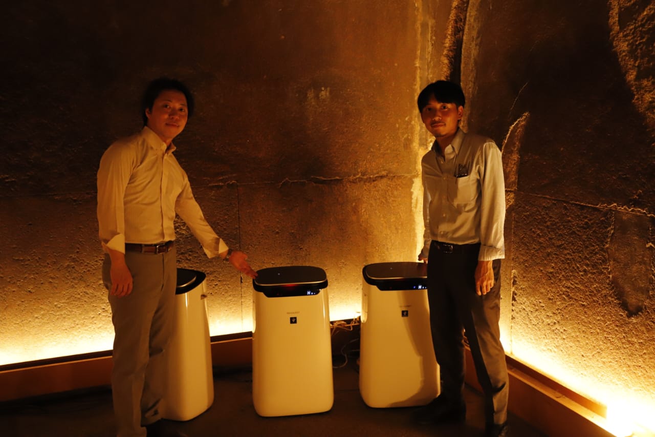 أجهزة تنقية الهواء بتقنية البلازما كلاستر داخل هرم الملك خوفو