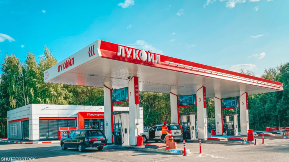 محطة وقود في روسيا