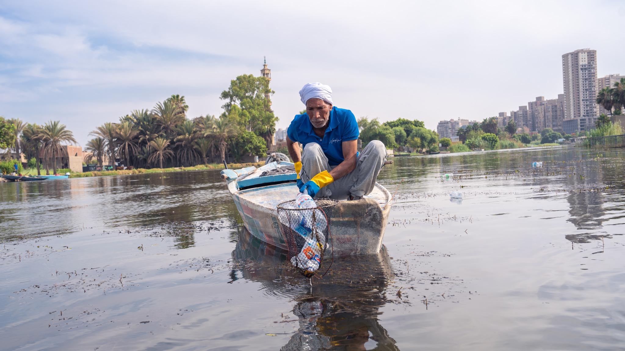  مدير المشروع: "فيري نايل شوب" تجمع طن بلاستيك من النيل يوميًا 