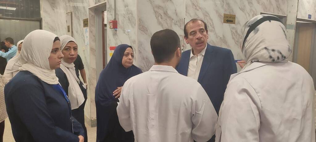 نائب وزير الصحة يحل قيادات بمستشفى حلوان للتحقيق