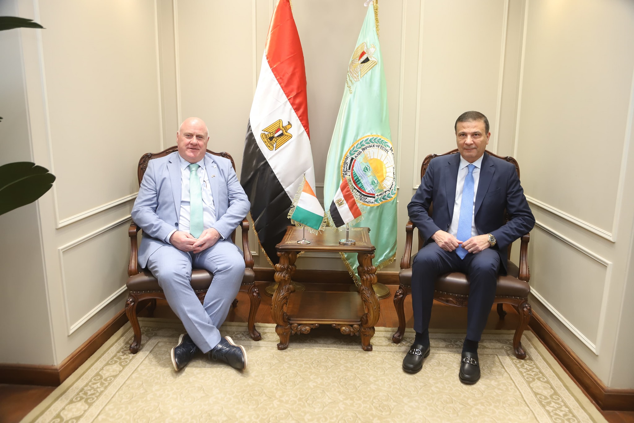 مصر وأيرلندا تبحثان تعزيز التعاون في القطاع الزراعي