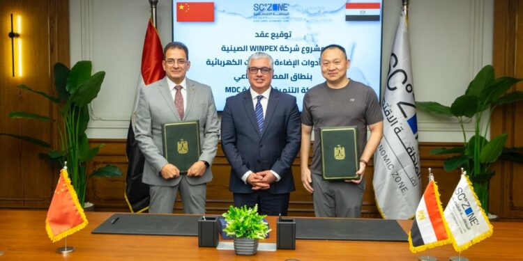 "WINPEX" الصينية تستثمر 15 مليون دولار في مشروع لأدوات الإضاءة بالسخنة