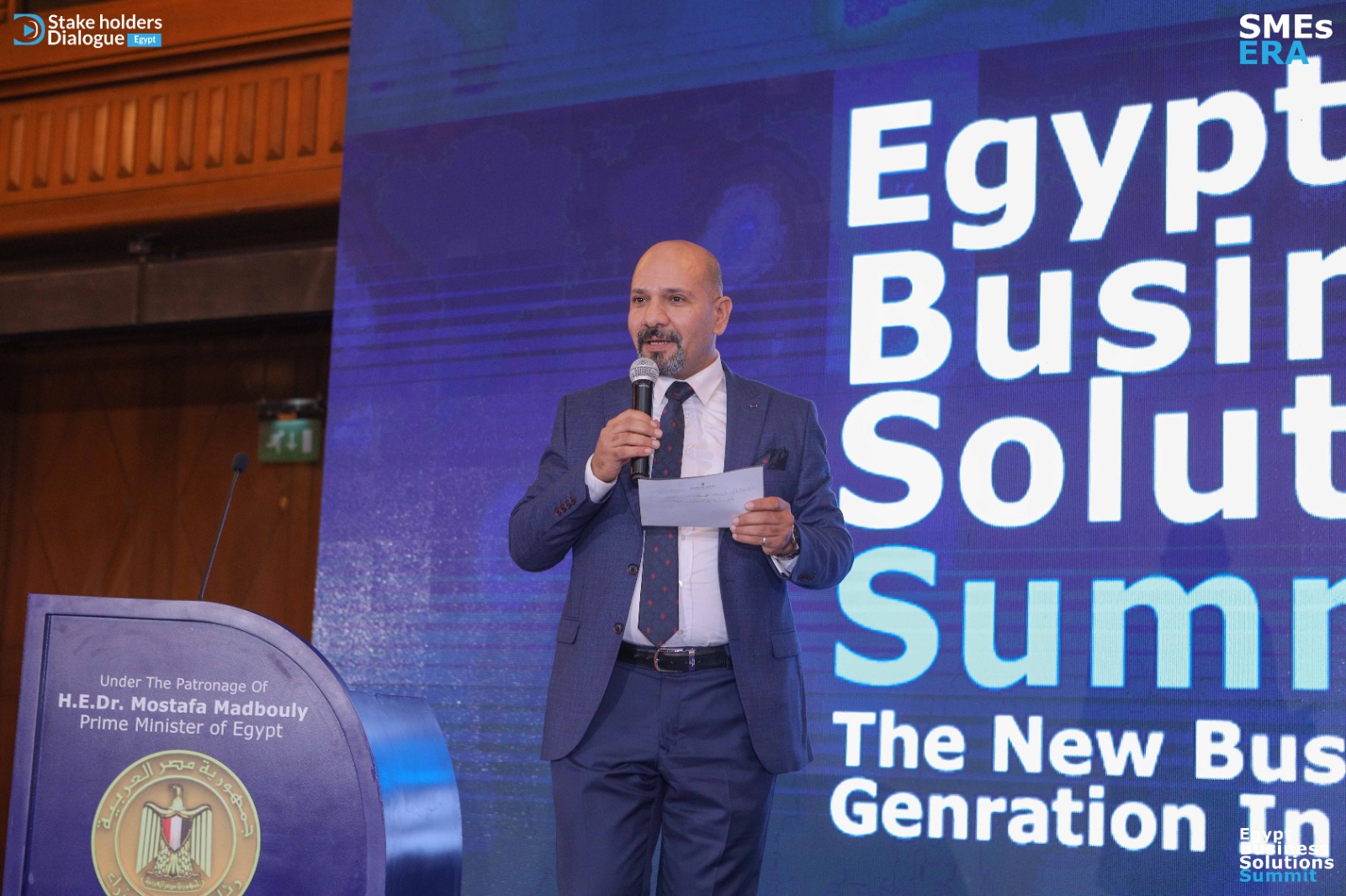 حسن مصطفى، رئيس قمة مصر لحلول الأعمال ومؤسس شركة سي إس آر إيجيبت