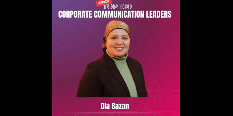 "Africa PR Week" تختار عُلا بزان ضمن قائمة أفضل 100 قائد في أفريقيا