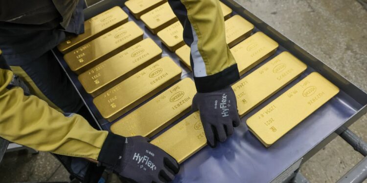 روسيا ؛ سبائك الذهب