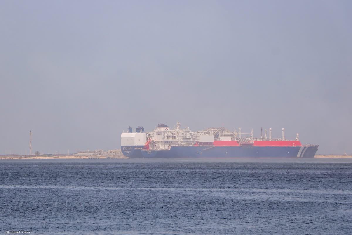 "ميناء دمياط" يستقبل الناقلة WILPRIDE تحمل 64.4 ألف طن غاز مسال