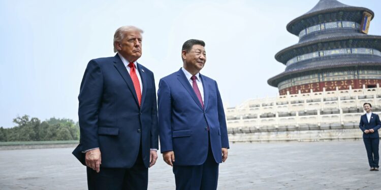 الرئيس الصيني شي جين بينج، والرئيس الأمريكي دونالد ترامب