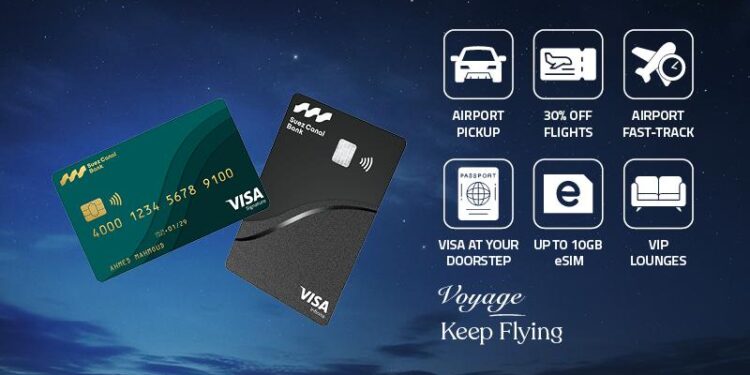 بنك قناة السويس يُقدم تجربة سفر مُتكاملة لحاملي بطاقات Visa الائتمانية