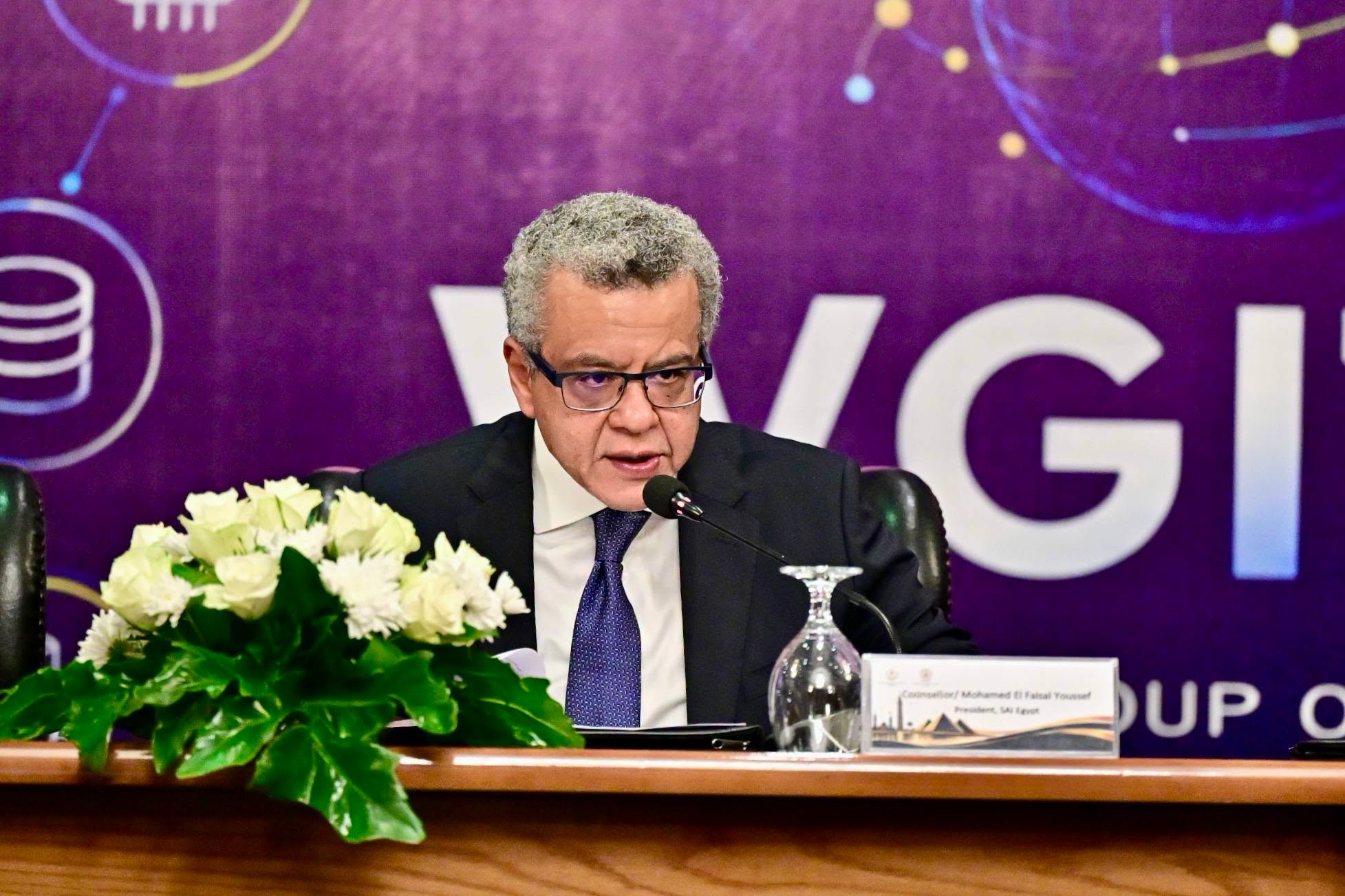 المستشار محمد الفيصل يوسف، رئيس الجهاز المركزي للمحاسبات ورئيس الإنتوساي